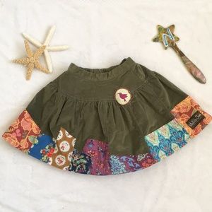 Matilda Jane Corduroy patchwork Skirt